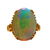 14k Yellow Gold Ring with 7.28ct Opal and diamonds