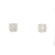 0.58ctw Diamond Cluster Earrings in 14K White Gold