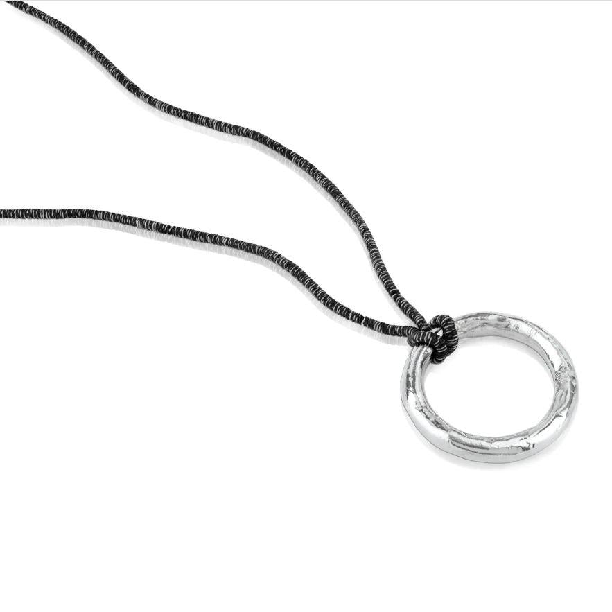 Silver Duna Tube Necklace