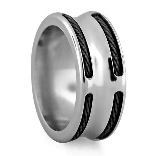 Boulevard Steel and Cable Ring