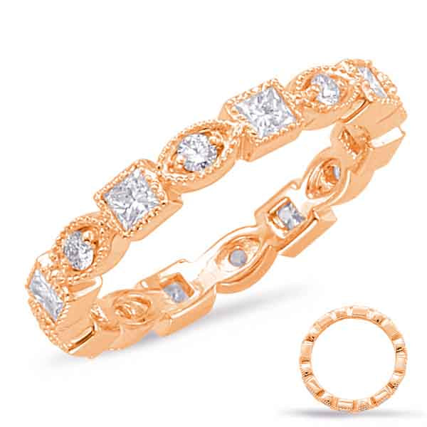 Rose Gold Stackable Eternity Band