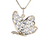 Two-tone 14kt Yellow Gold Butterfly Pendant