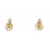 14K Yellow Gold Nugget Earrings