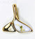 Gold Quartz Pendant Whales Tail "Orocal" PDLWT30QX Genuine Hand Crafted Jewelry - 14K Gold Yellow Gold Casting