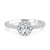 Halo Prong Set Diamond Engagement Ring made in 14k White gold (Total diamond weight 1 carat)-Round