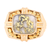 14kt Yellow Gold Natural Gold Quartz And Natural Gold Nuggets Ring
