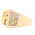 14kt Yellow Gold Natural Gold Quartz And Natural Gold Nuggets Ring