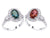 18kt White Gold ring with a GIA certified alexandrite