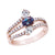 18kt Rose Gold ring with an IGI certified alexandrite