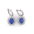 18kt White Gold earrings with GIA certified sapphires