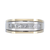 Men's Diamond Band With Seven Princess Diamonds In 14Kt Two-Tone Gold. D-1.00Ct Rg