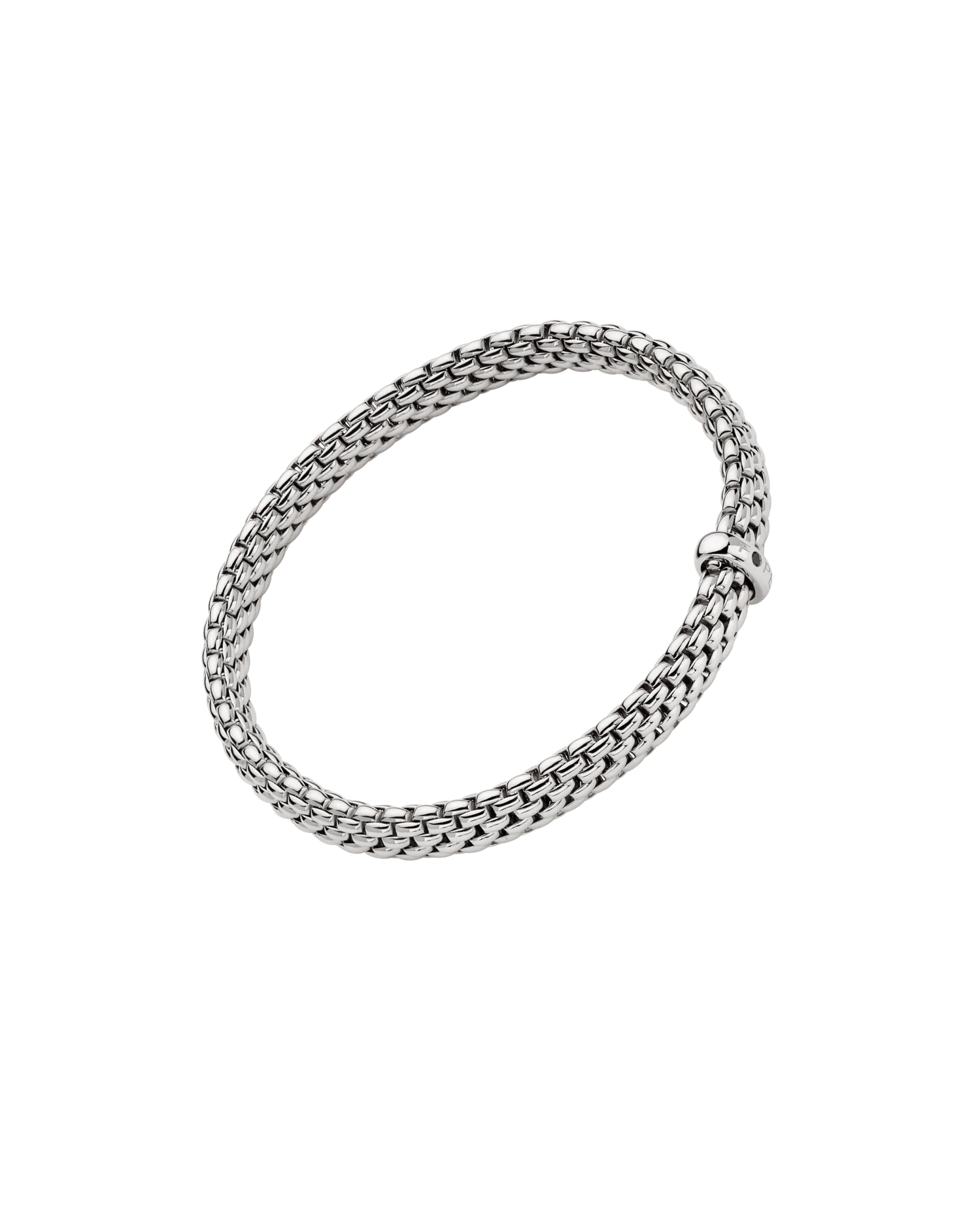 Flex'it bracelet with a black diamond by Fope