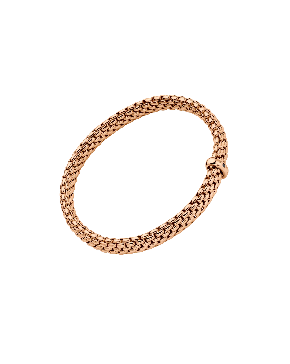 Flex'it bracelet with a black diamond by Fope