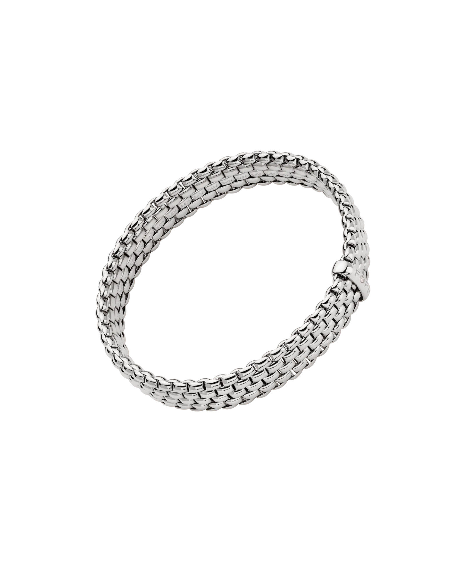 Flex'it bracelet with a white diamond by Fope