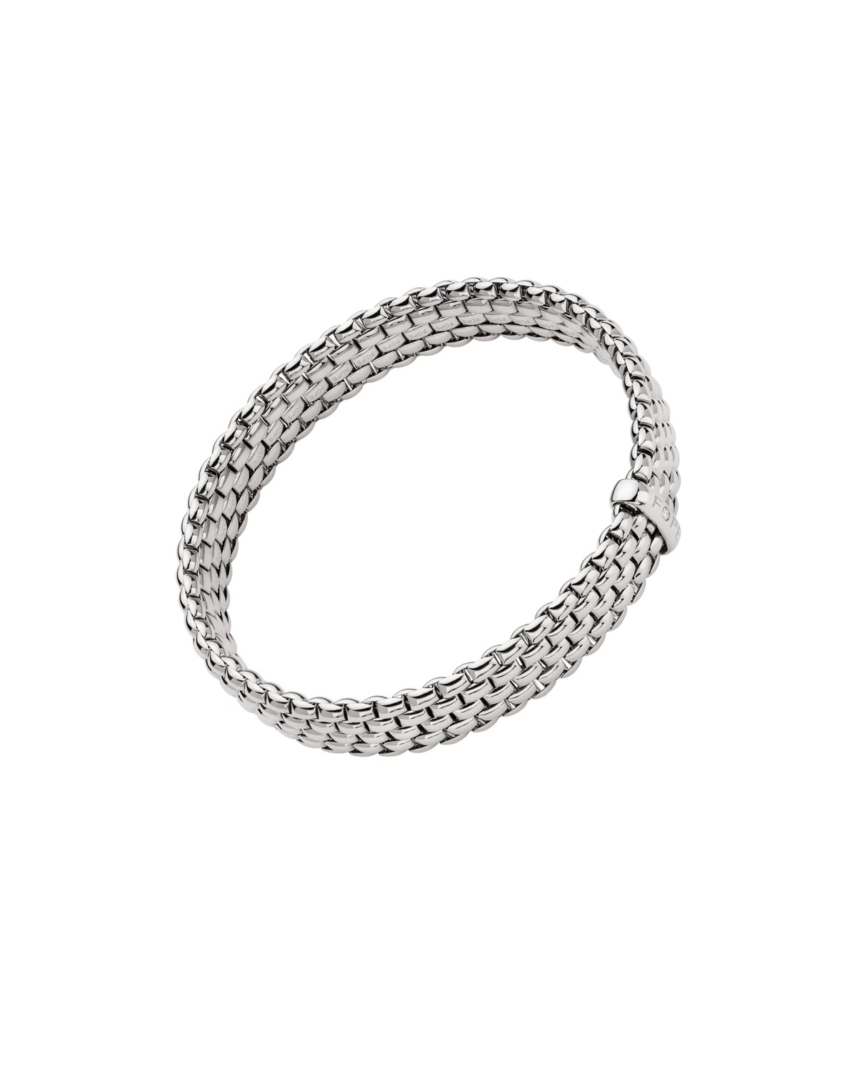Flex'it bracelet with a white diamond by Fope