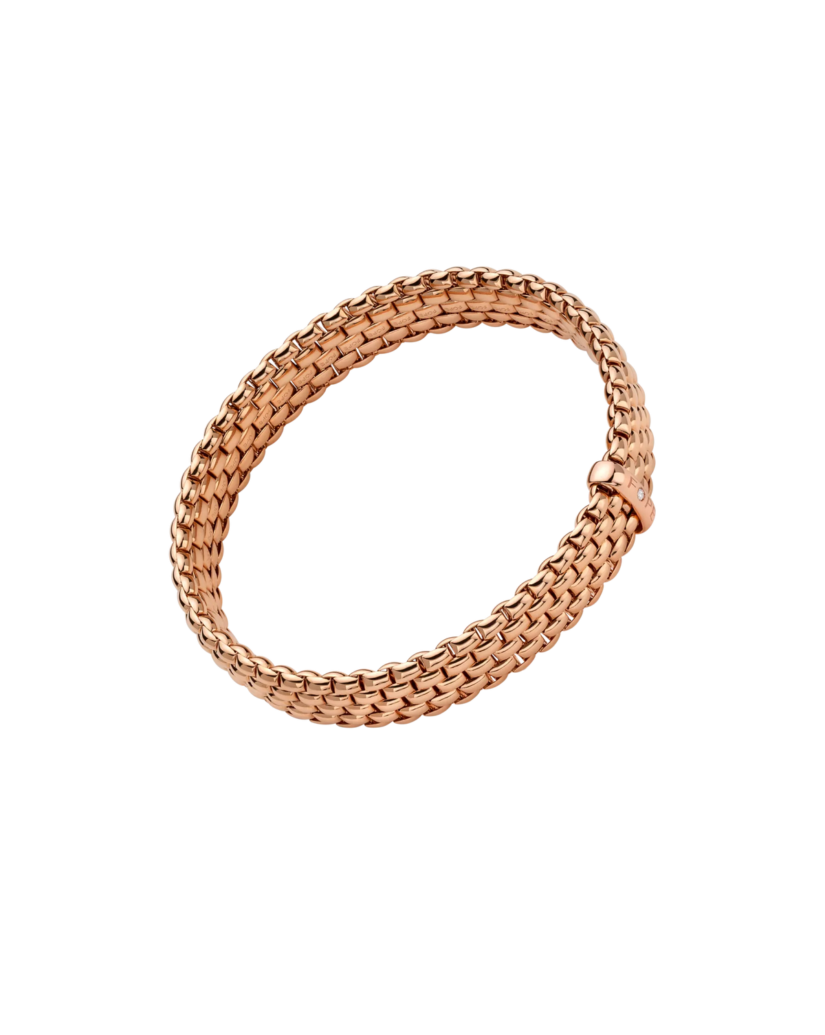 Flex'it bracelet with a white diamond by Fope