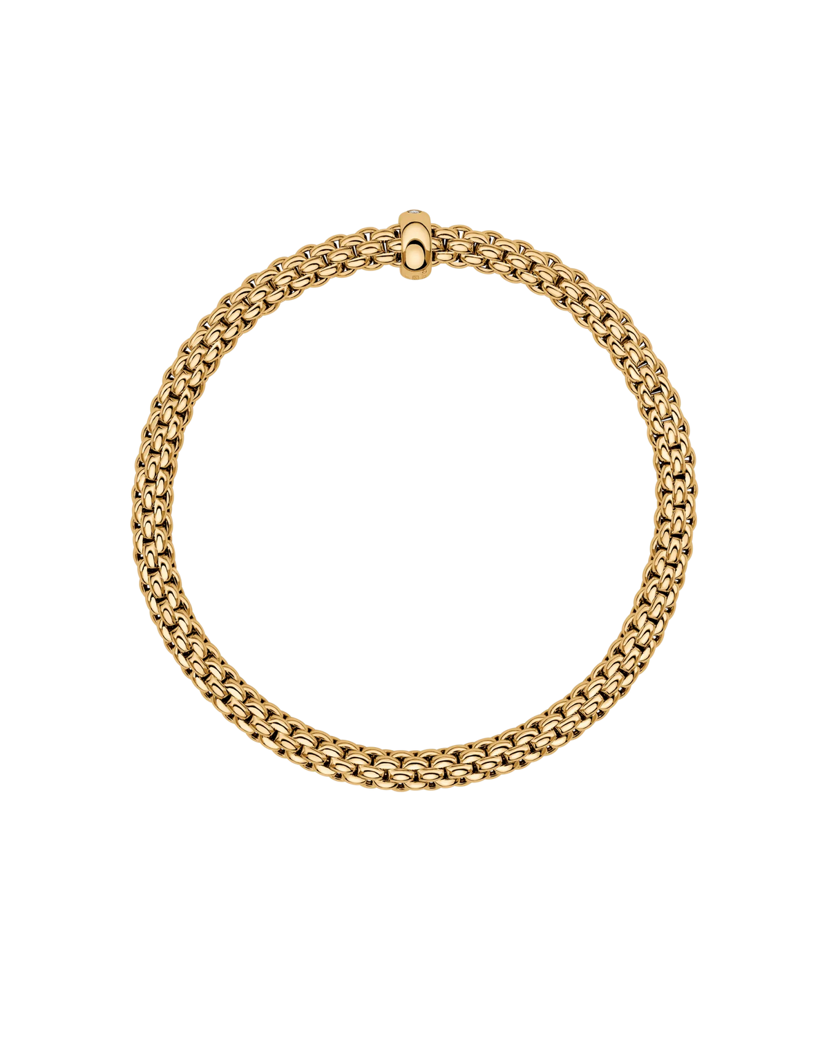 Solo collection Flex'it bracelet with a white diamond by Fope