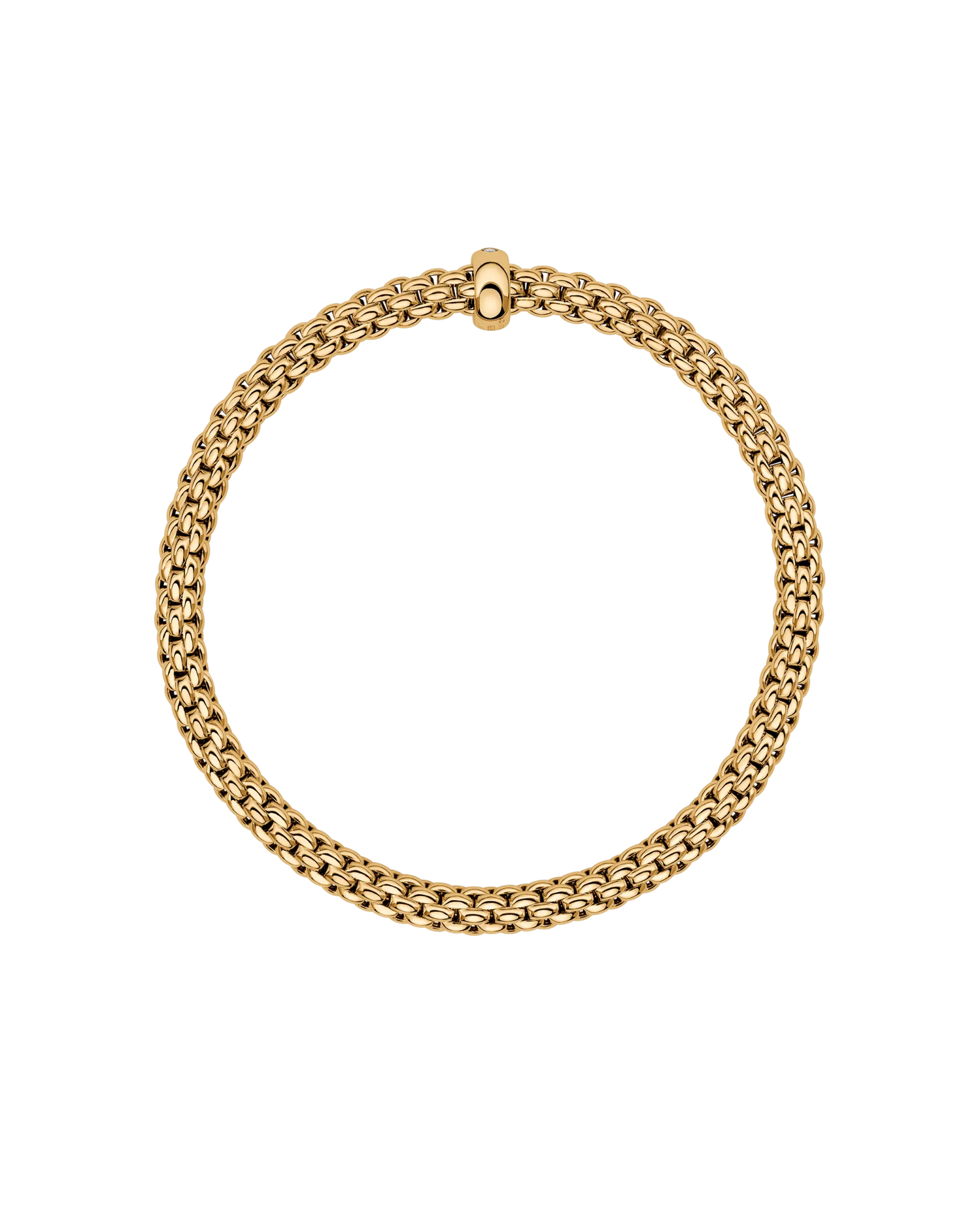 Solo collection Flex'it bracelet with a white diamond by Fope