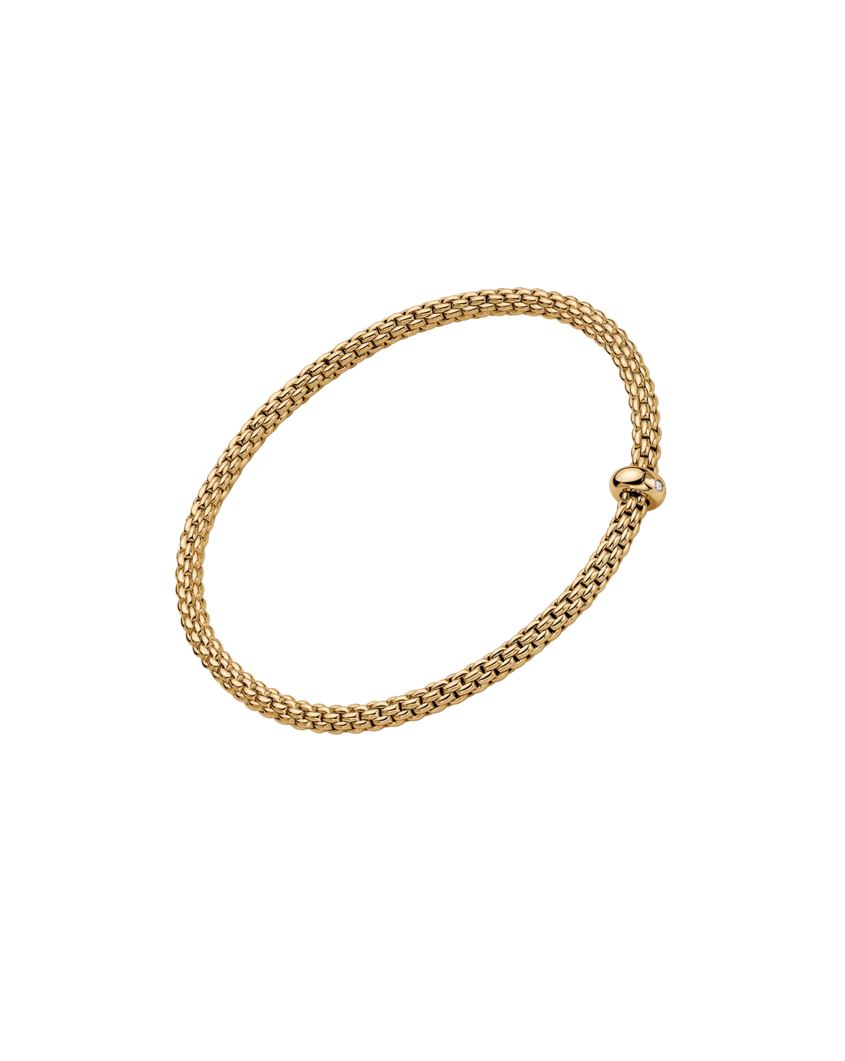 Prima Collection Flex'it bracelet with a white diamond by Fope