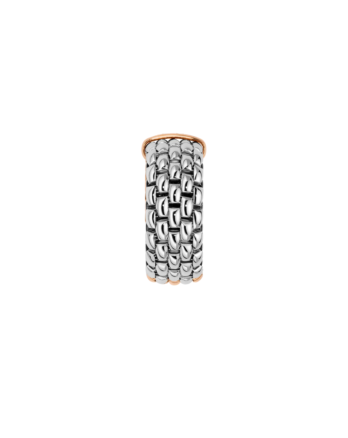 Essentials Collection Bicolour Flex'it ring with oval mesh by Fope