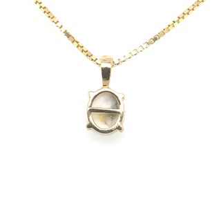 14k Yellow Gold Pendant with Natural Gold-Quartz