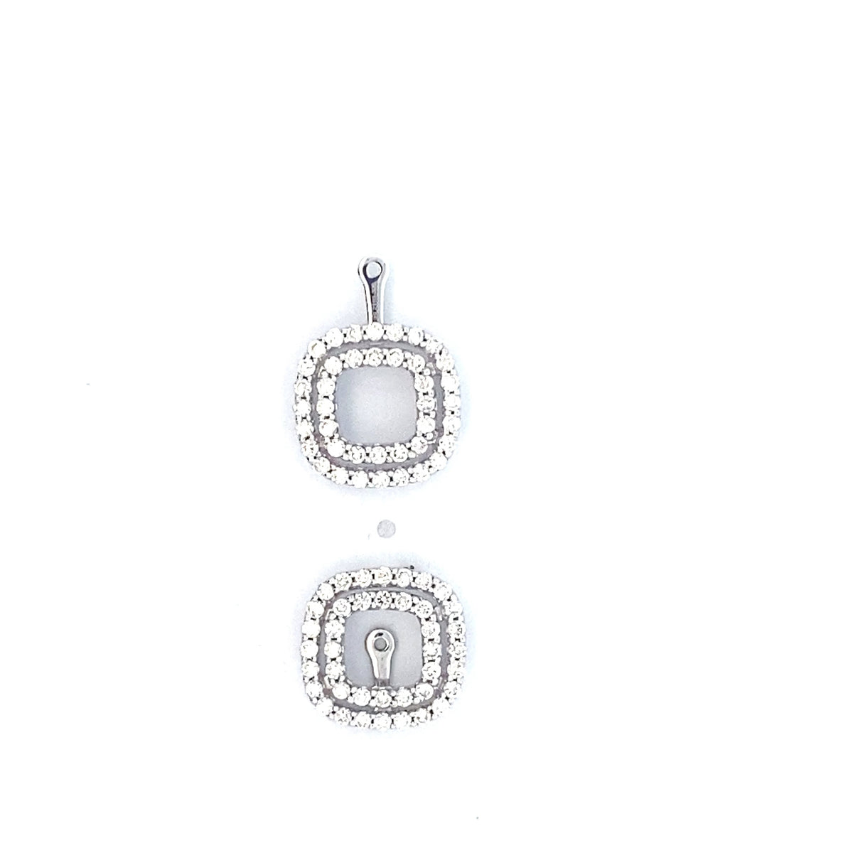 Platinum Diamond Earring Jackets
