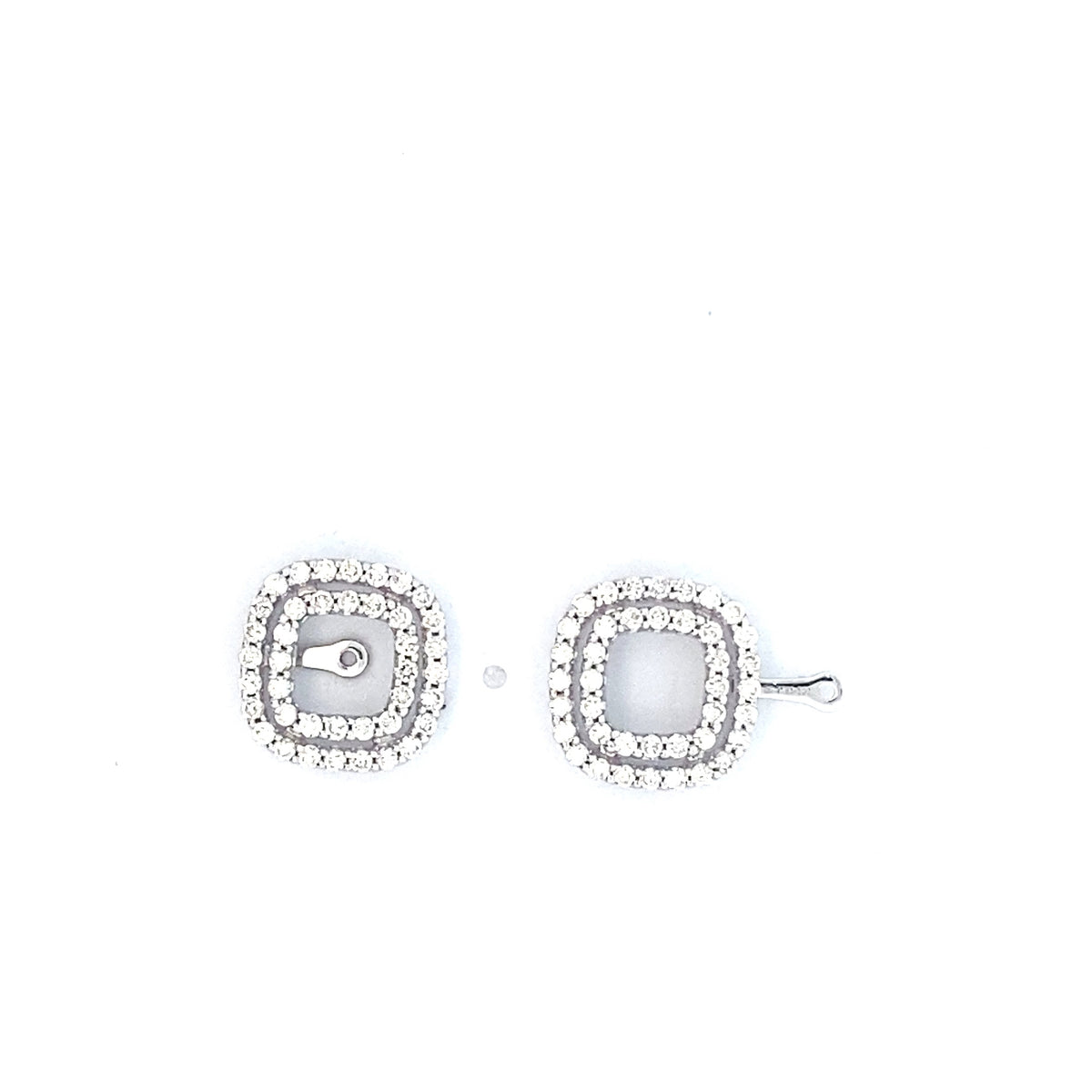 Platinum Diamond Earring Jackets