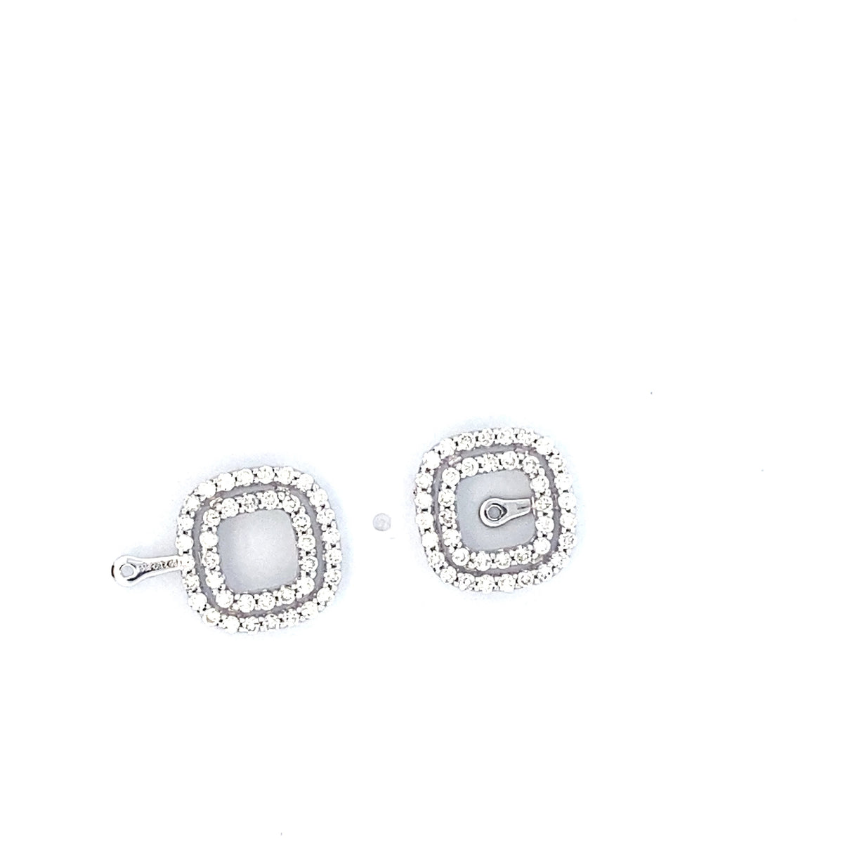Platinum Diamond Earring Jackets