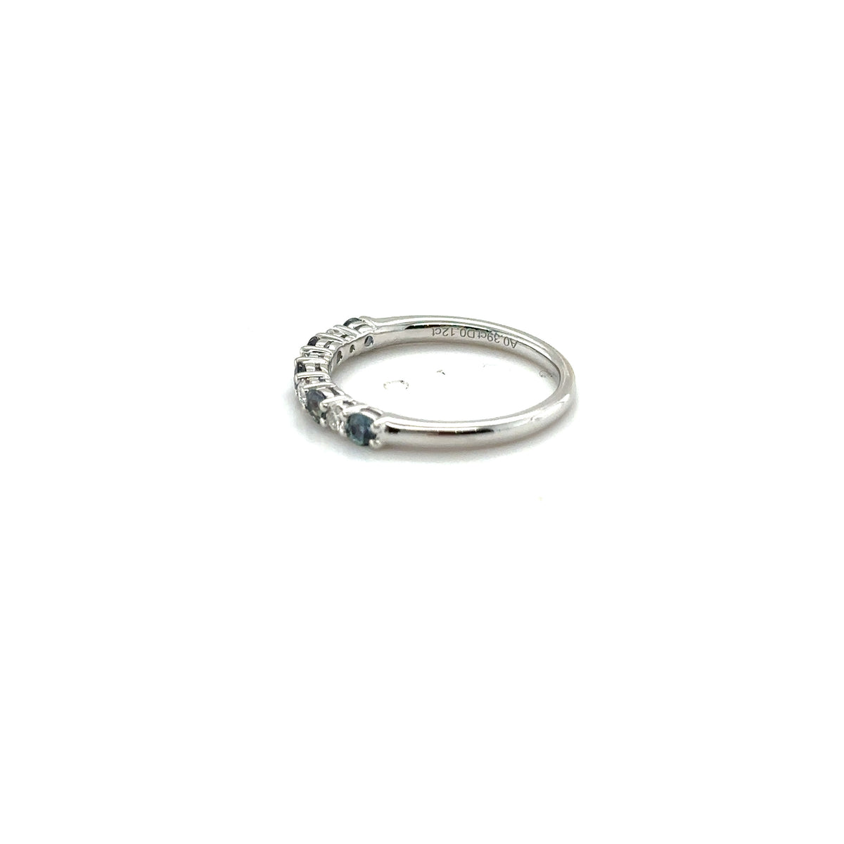 Platinum Natural Alexandrite and Diamond ring