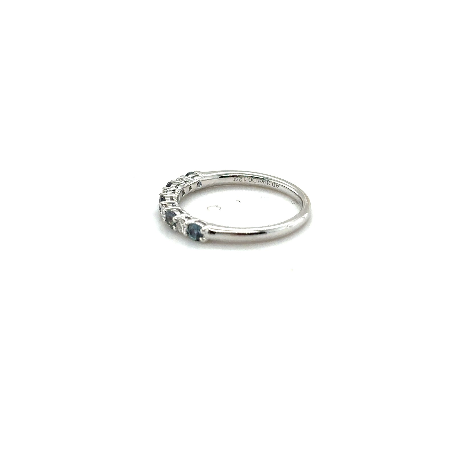 Platinum Natural Alexandrite and Diamond ring