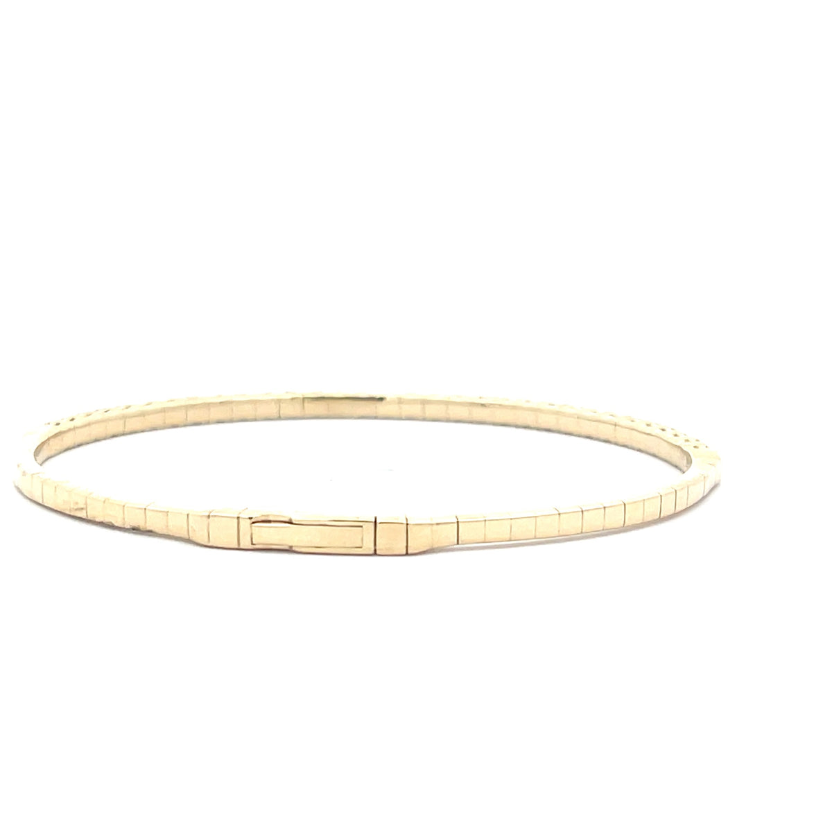 14k Yellow Gold Diamond Flexi Bangle Bracelet