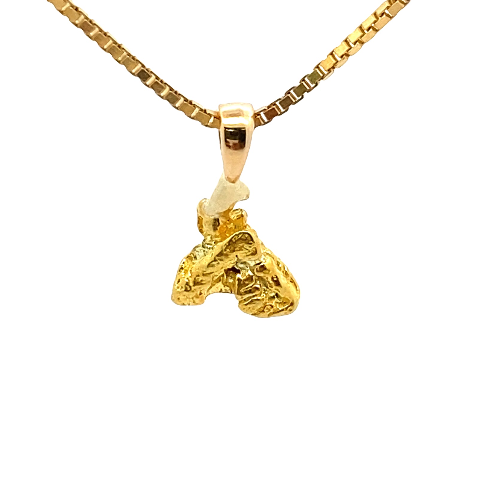 Natural Gold Nugget Pendant