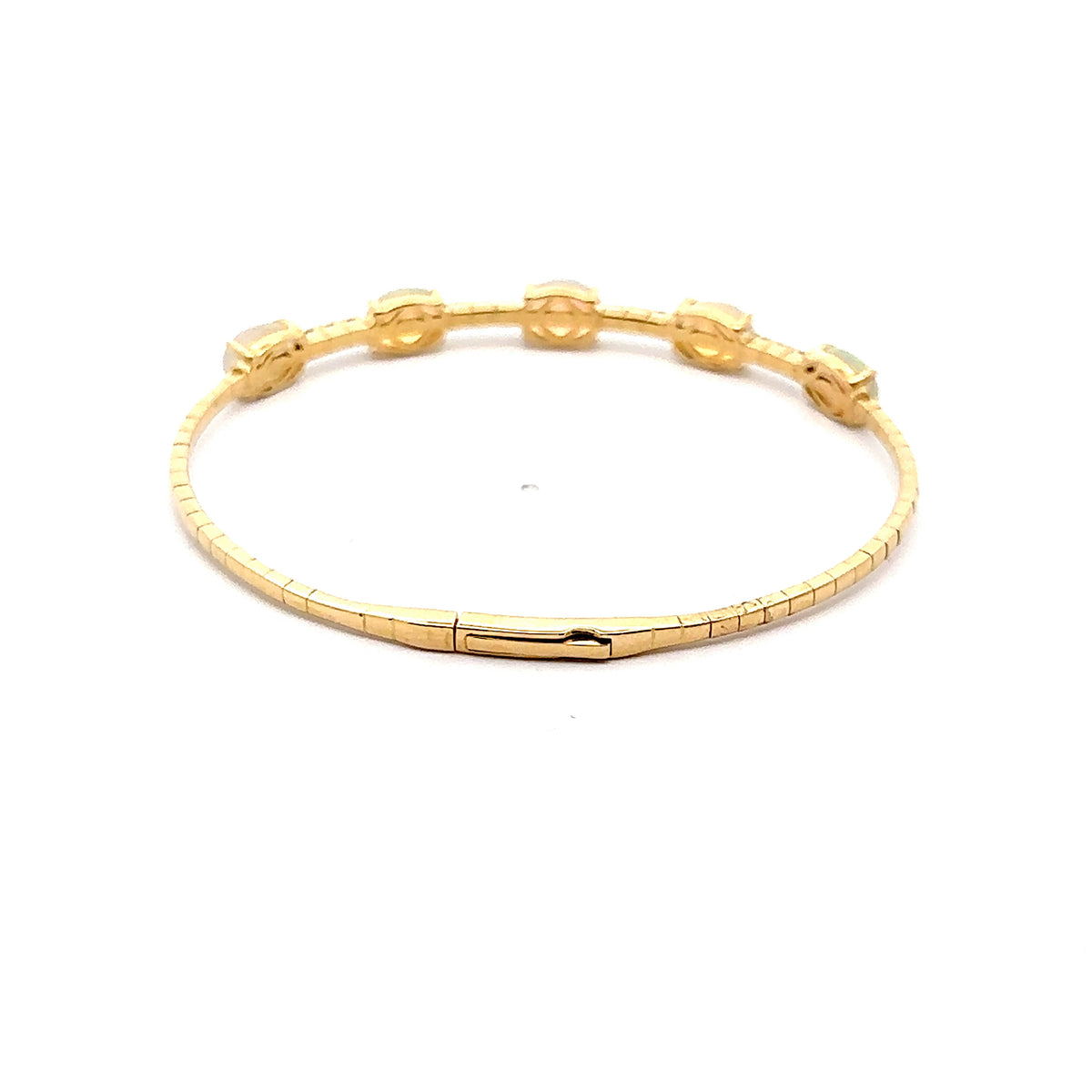 Elegant Opal Bracelet set in 14kt Yellow Gold