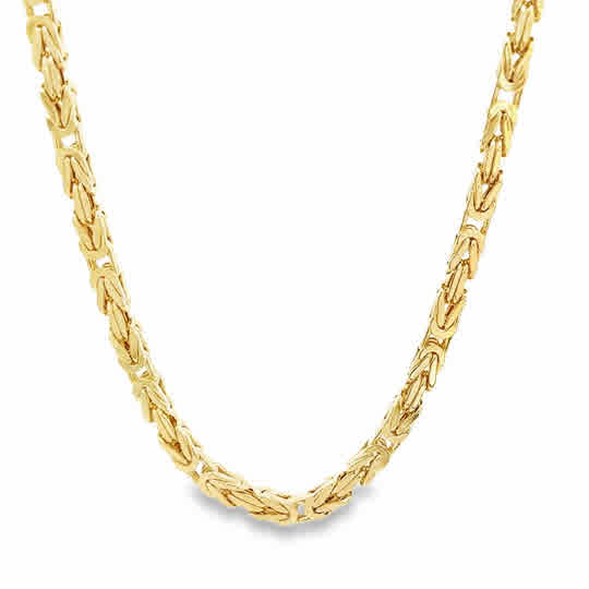 Stunning 14k Yellow Gold Kings Link Chain