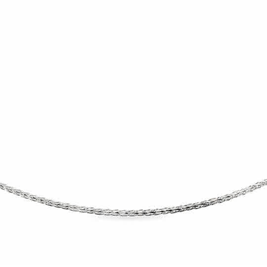 Elegant 14k White Gold Adjustable Chain