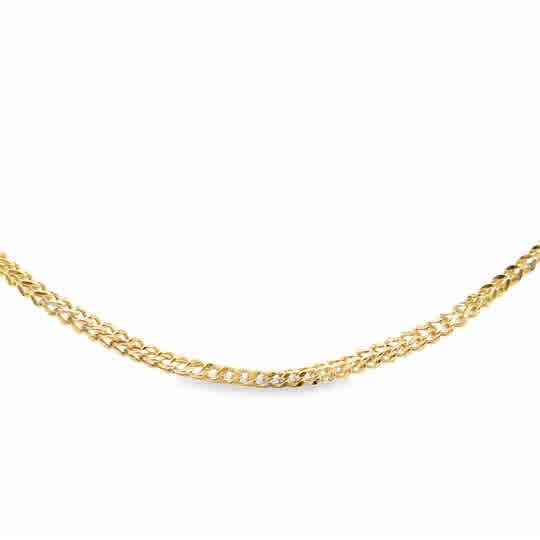 Elegant 14k Yellow Gold Palm Link Chain