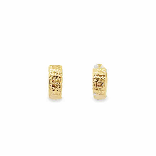 Elegant 14k Yellow Gold Hoop Earrings
