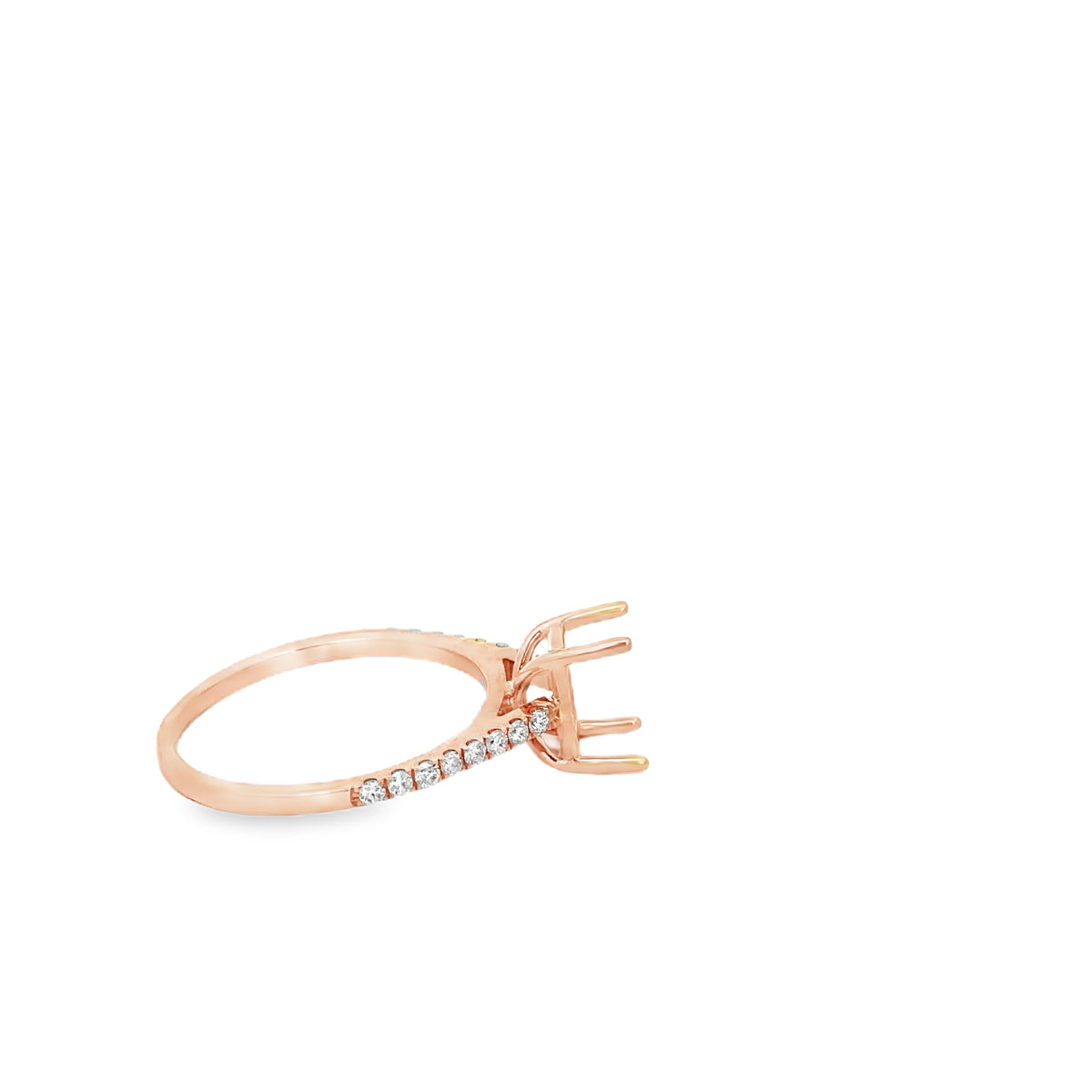 18k Rose Gold Semi-Mount Ring