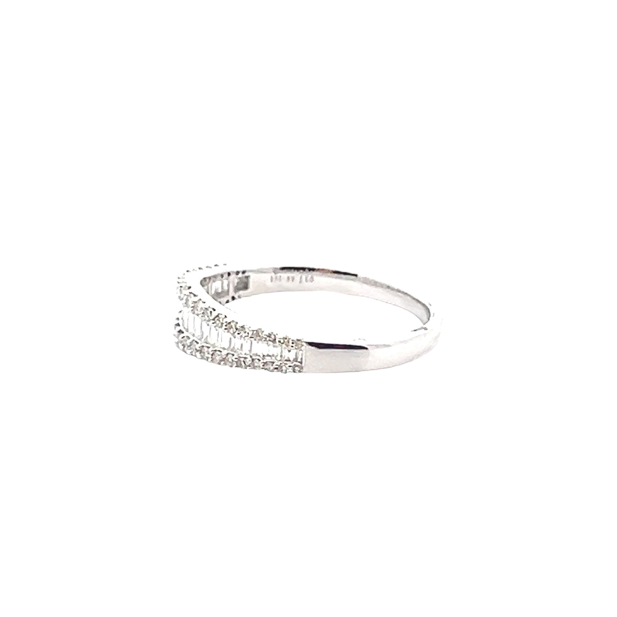 14k White Gold Diamond Multistone Ring