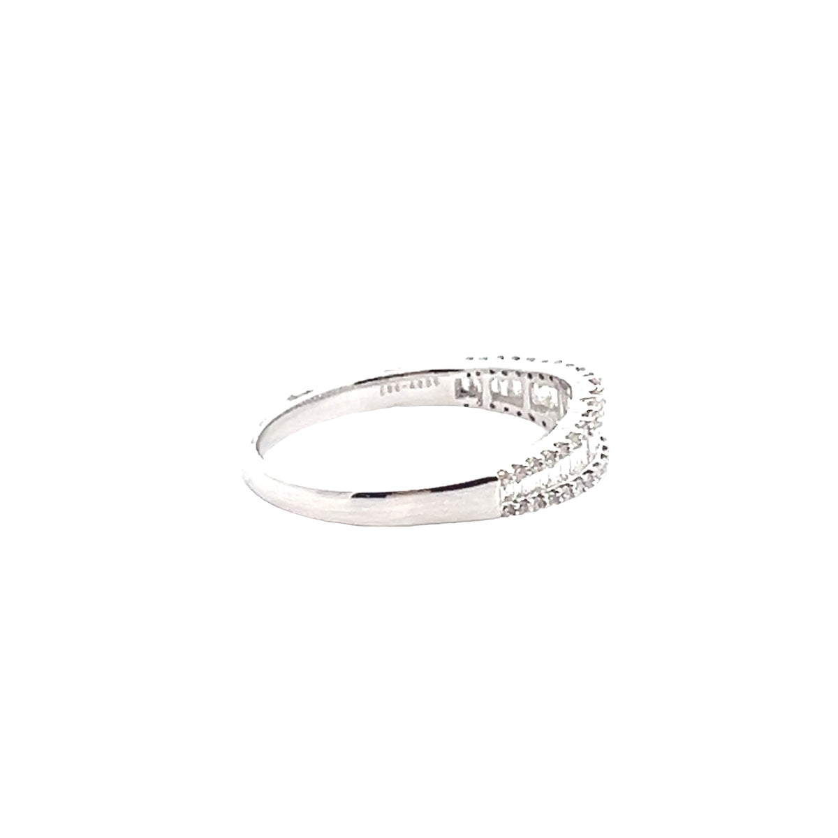 14k White Gold Diamond Multistone Ring
