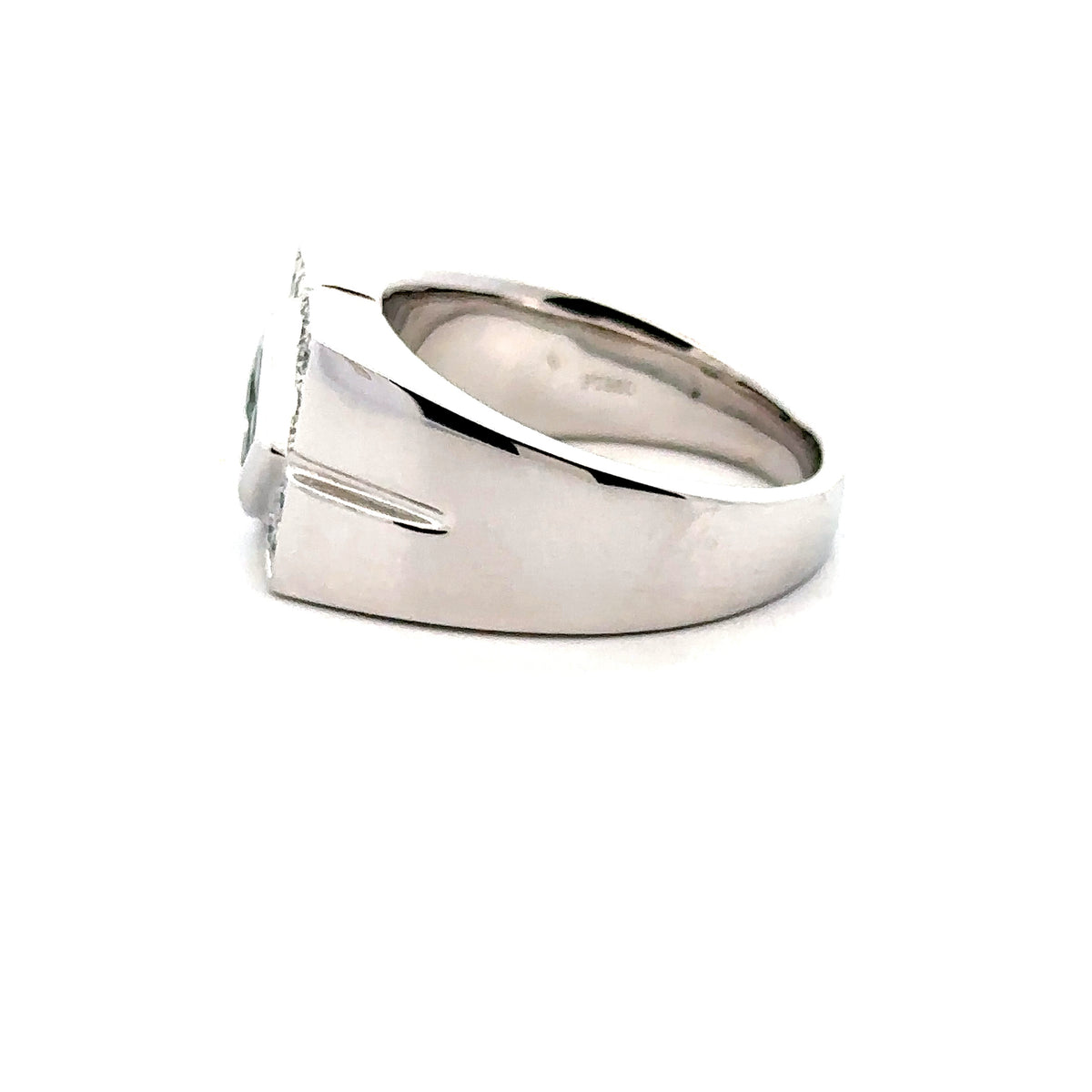 Platinum Multi-Stone Ring with Natural Alexandrites and Diamonds