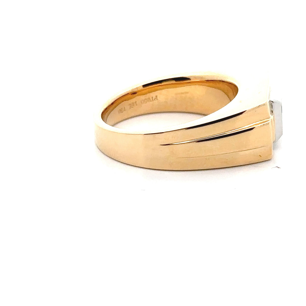 18k Yellow Gold and Platinum Ring with Alexandrites and Diamonds