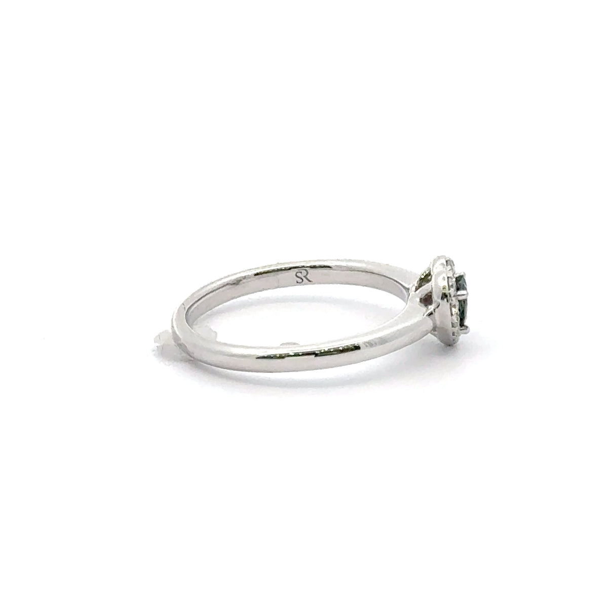 18k White Gold Alexandrite and Diamond Ring