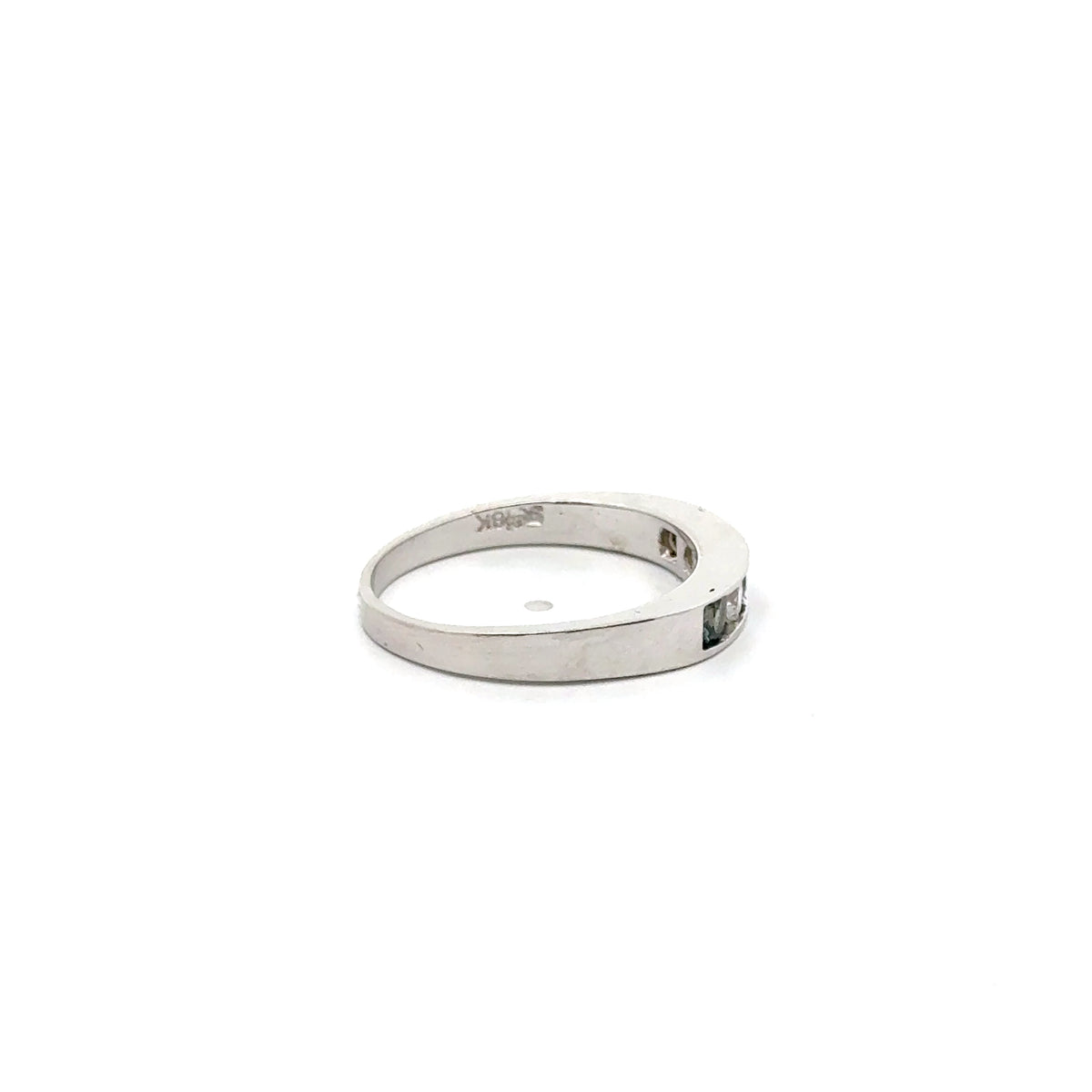 18k White Gold Alexandrite and Diamond Ring