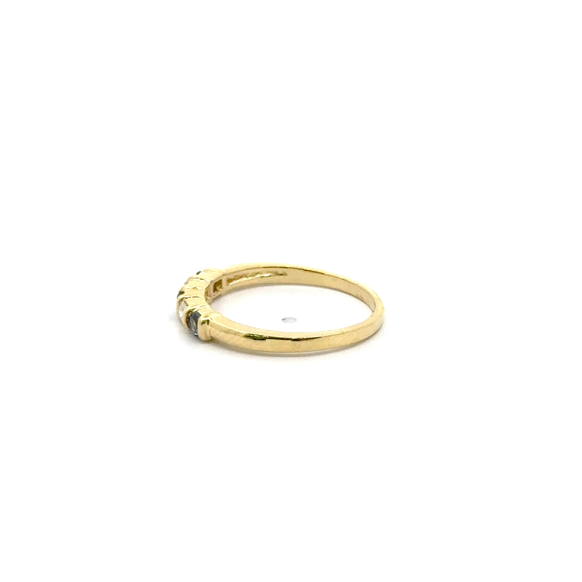 18k Yellow Gold Alexandrite and Diamond Ring