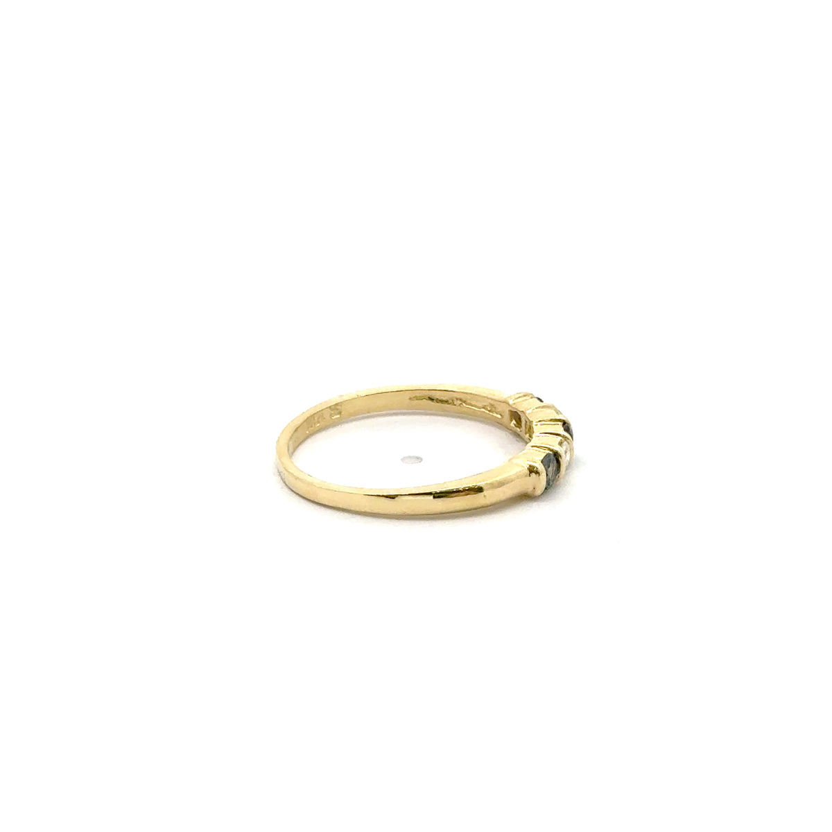 18k Yellow Gold Alexandrite and Diamond Ring
