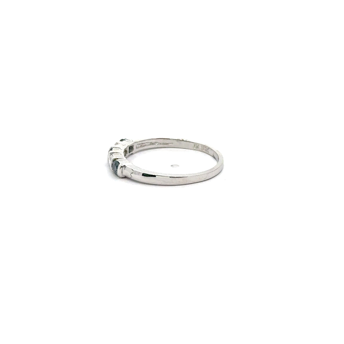 18k White Gold Alexandrite and Diamond Ring