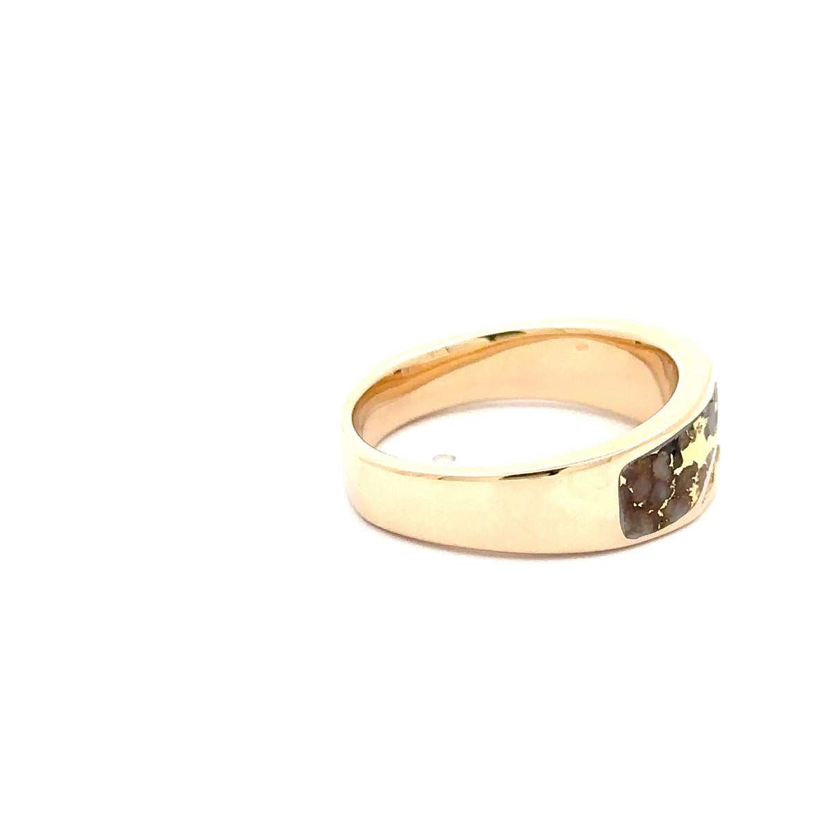 14k Yellow Gold Ring with Gold Quartz and Diamonds