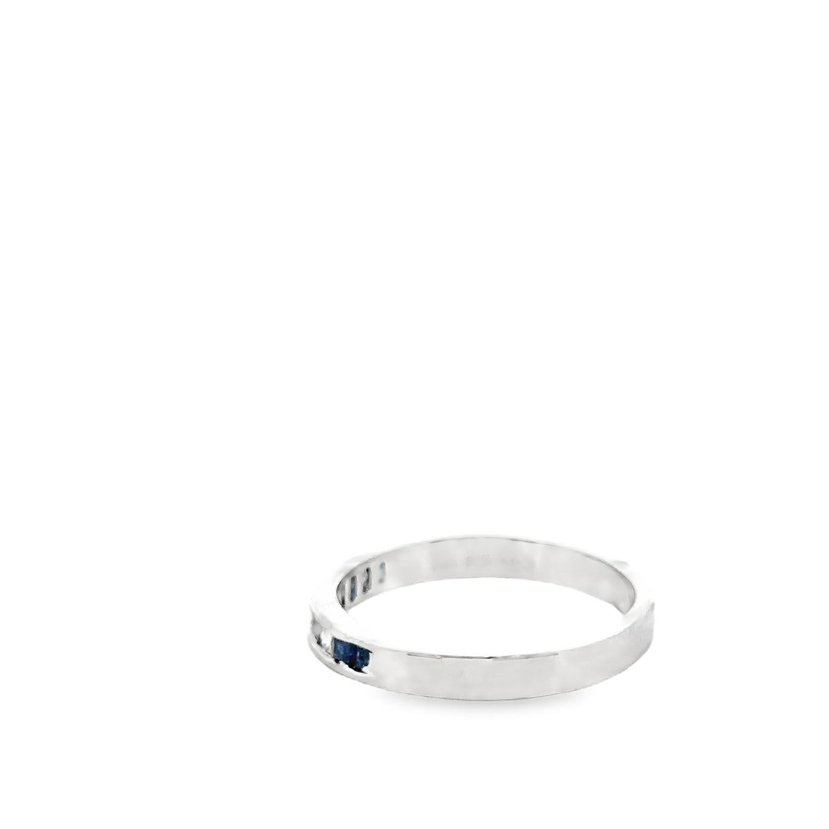 14k White Gold Sapphire and Diamond Ring