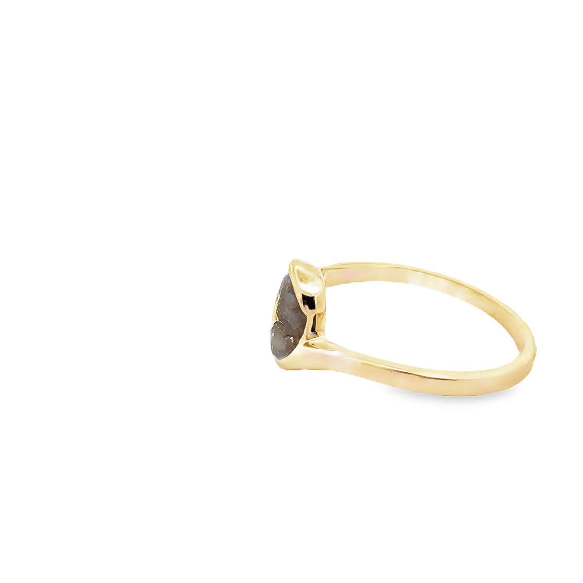 14k Yellow Gold Ring with Natural Gold Quartz